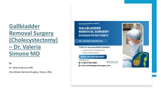 Gallbladder Removal Surgery (Cholecystectomy) – Dr. Valeria Simone MD