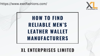 How to Find Reliable Men’s Leather Wallet Manufacturers