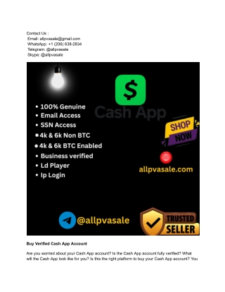 Top 2 Marketplace to Buy Verified Cash App Account