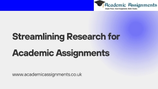 Streamlining Research for Academic Assignments