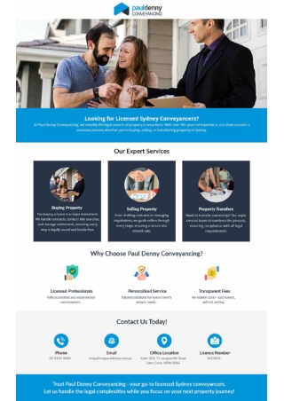 Looking for Licensed Sydney Conveyancers?