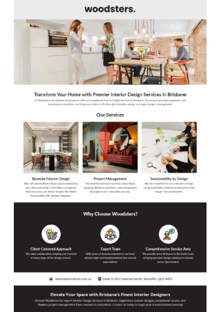 Transform Your Home with Premier Interior Design Services in Brisbane