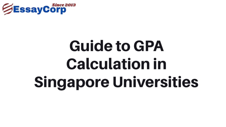 guide to gpa calculation in singapore universities