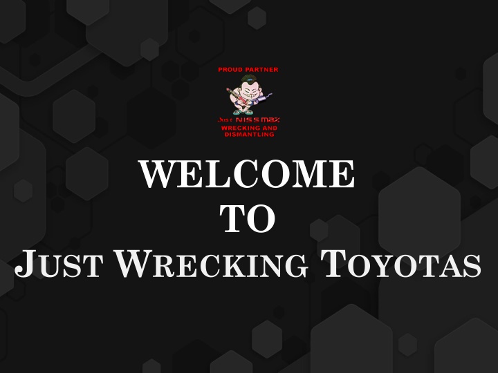 welcome to just wrecking toyotas