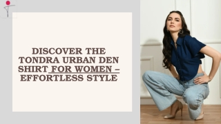 Tondra Urban Denim Shirt: Stylish & Comfortable for Every Occasion