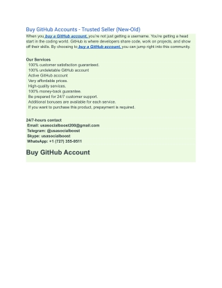 buy github accounts trusted seller new old when