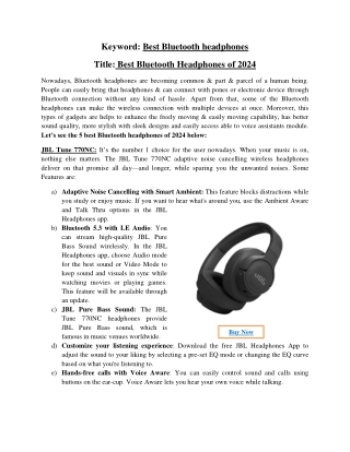keyword best bluetooth headphones