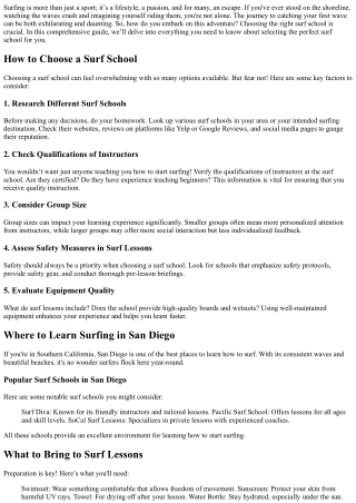 How to Choose the Right Surf School for You