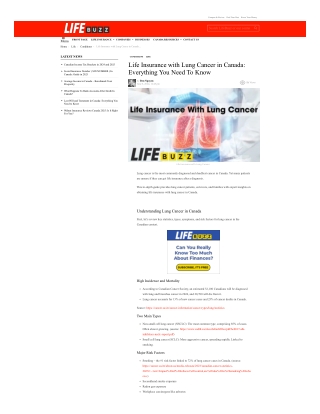 Claims Process Guide - Life Insurance with Lung Cancer in Canada