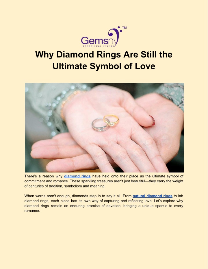 why diamond rings are still the ultimate symbol