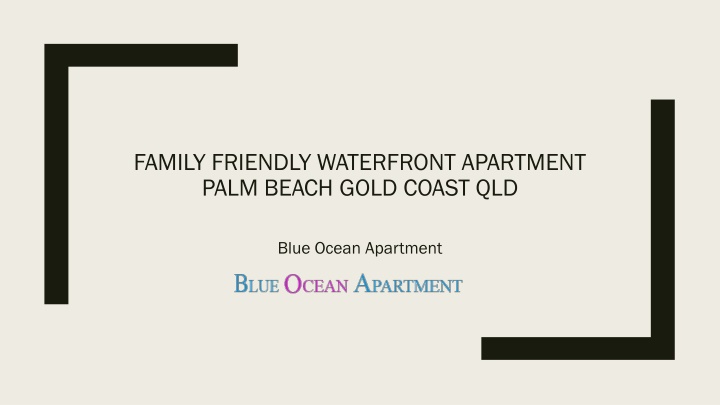 family friendly waterfront apartment palm beach gold coast qld