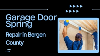 Garage Door Spring Repair in Bergen County