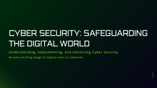 cyber security safeguarding the digital world