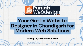 Elevate Your Brand with Chandigarh’s Premier Website Designer