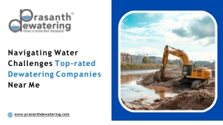 Leading Dewatering Contractors in Chennai | Prasanth Dewatering