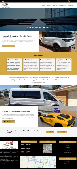 Car Window Tinting Melbourne