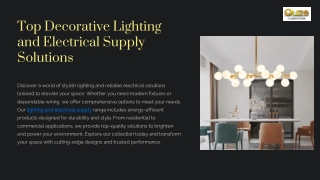 Top Decorative Lighting and Electrical Supply Solutions
