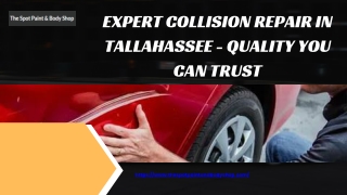 Expert Collision Repair in Tallahassee - Quality You Can Trust