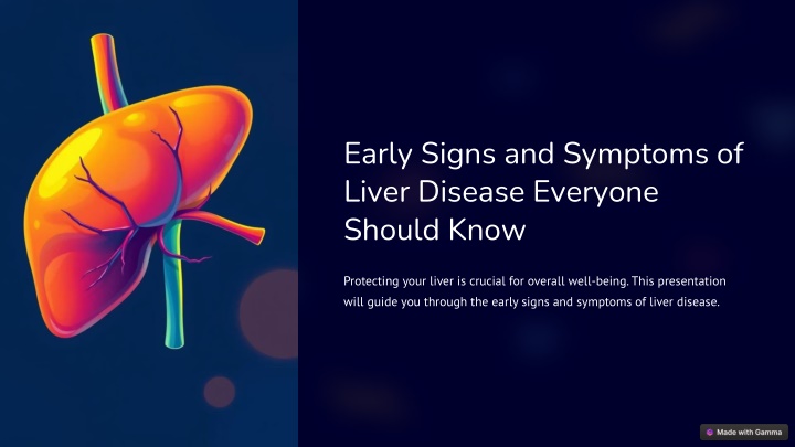 early signs and symptoms of liver disease