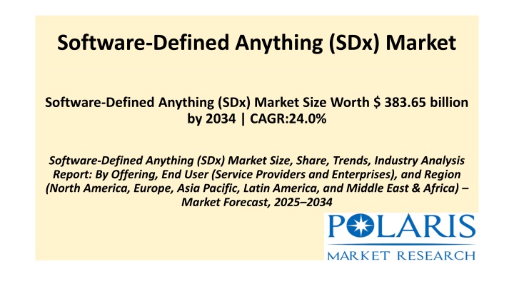 software defined anything sdx market