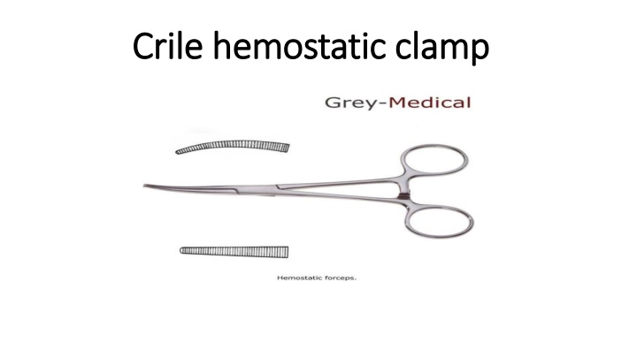 crile hemostatic clamp