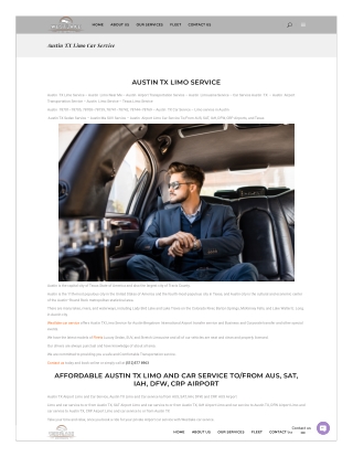 Austin TX Limo Service