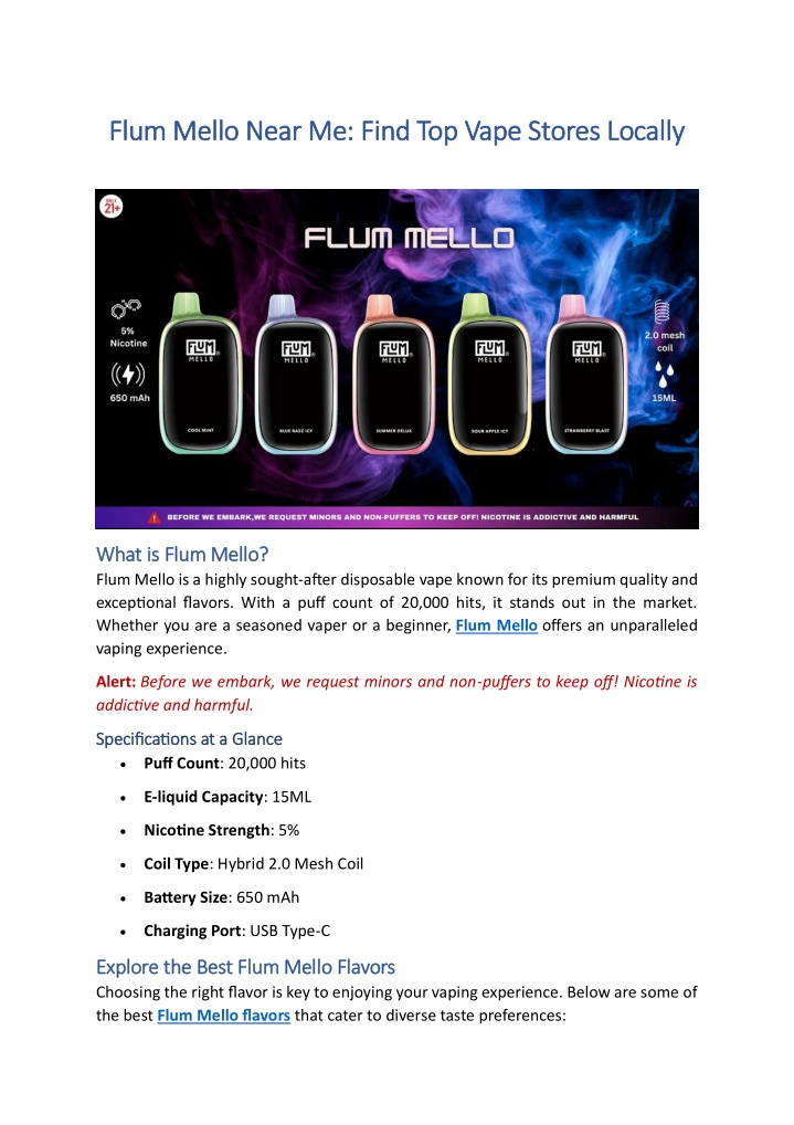 flum mello near me find top vape stores locally