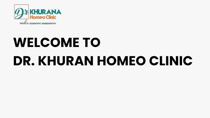 welcome to dr khuran homeo clinic