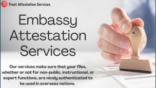Streamlined Embassy Attestation for Fast and Easy Results
