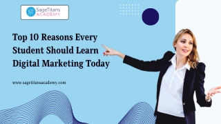 Top 10 Reasons Every Student Should Learn Digital Marketing Today