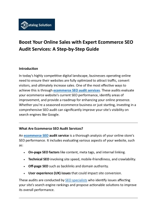 boost your online sales with expert ecommerce