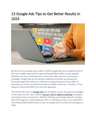 13 google 13 google ads tips to get better