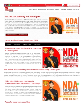 Best NDA Coaching In Chandigarh