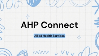 ahp connect ahp connect
