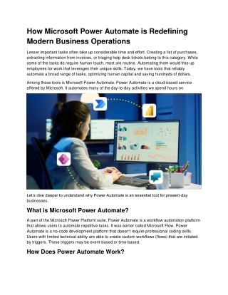 Transform Your Business with Microsoft Power Automate