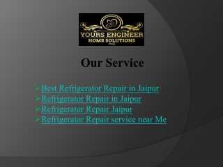 Quality Refrigerator Repair in Jaipur - Yours Engineer Home Solutions