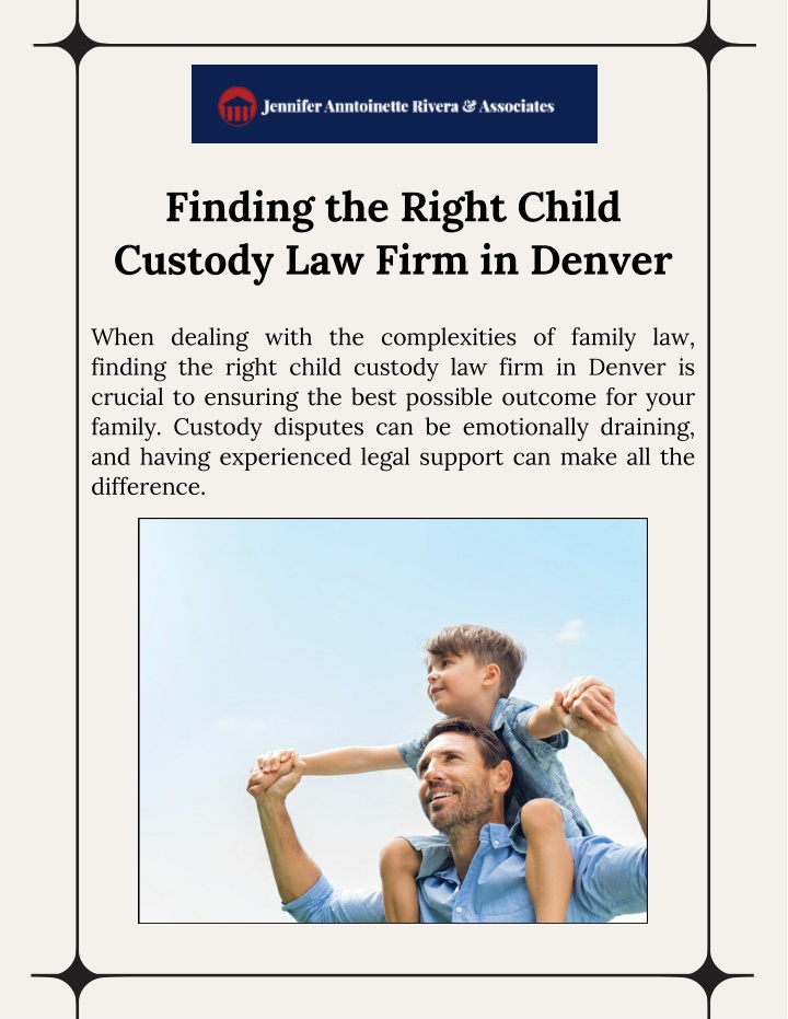 finding the right child custody law firm in denver