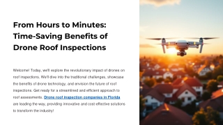 From Hours to Minutes: Time-Saving Benefits of Drone Roof Inspections