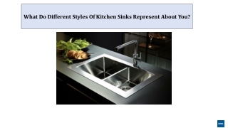 What Do Different Styles Of Kitchen Sinks Represent About You