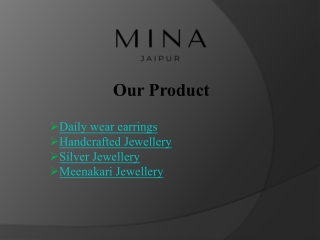 Exquisite Meenakari Jewellery Designs - Mina Jaipur