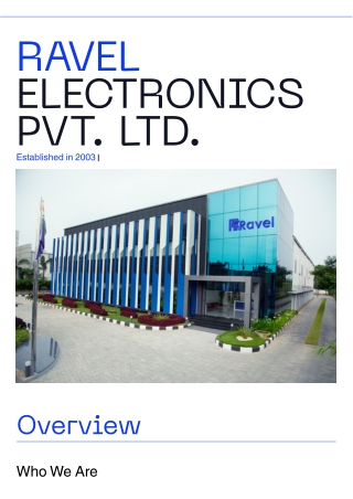 ravel electronics pvt ltd established in 2003