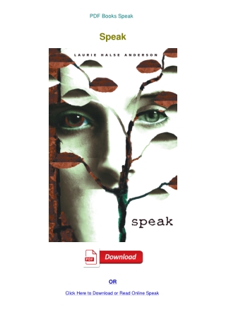 PDF Books Speak