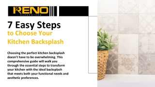 7 Easy Steps to Choosing a Kitchen Backsplash | Reno Superstore