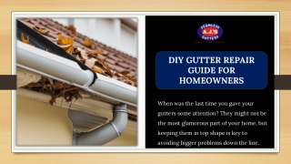 diy gutter repair guide for homeowners
