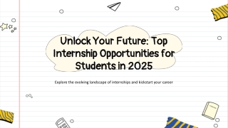 unlock your future top internship opportunities