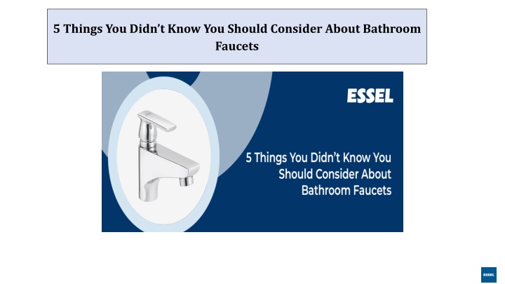 5 things you didn t know you should consider about bathroom faucets