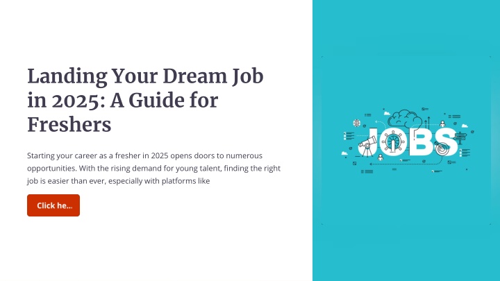 landing your dream job in 2025 a guide