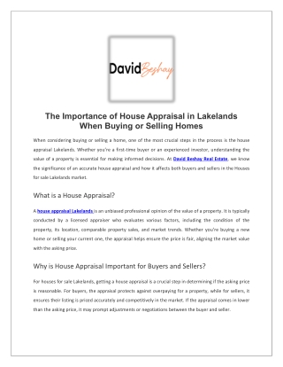 Best Real Estate Agents in Mandurah |Sale House Appraisal | David Beshay