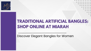 Traditional Artificial Bangles Shop Online at Miarah