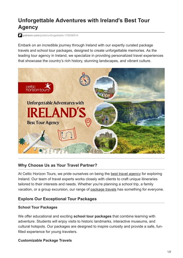 unforgettable adventures with ireland s best tour